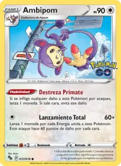 Ambipom, Pokémon GO Nº 057 Normal