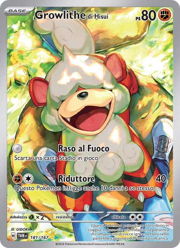 Growlithe di Hisui, Crepuscolo Mascherato Nº 181