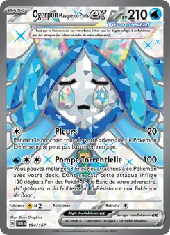 Ogerpon Masque du Puits-ex, Mascarade Crépusculaire Nº 194 Holo