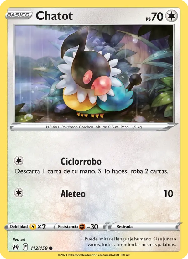 Chatot, Cenit Supremo No. 112