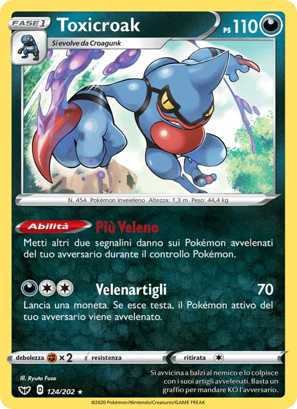 Toxicroak, Spada e Scudo No. 124