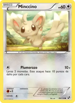 Minccino, Negro y Blanco Nº 88 Normal