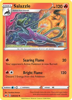 Salazzle, Sword & Shield Nº 28 Normal