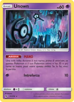 Unown, Tuoni Perduti No. 91 Normal