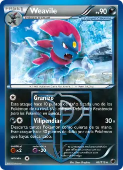 Weavile, Glaciación Plasma Nº 66 Normal
