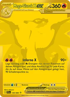 Mega-Glurak X-ex, Fatale Flammen No. 130 Holo