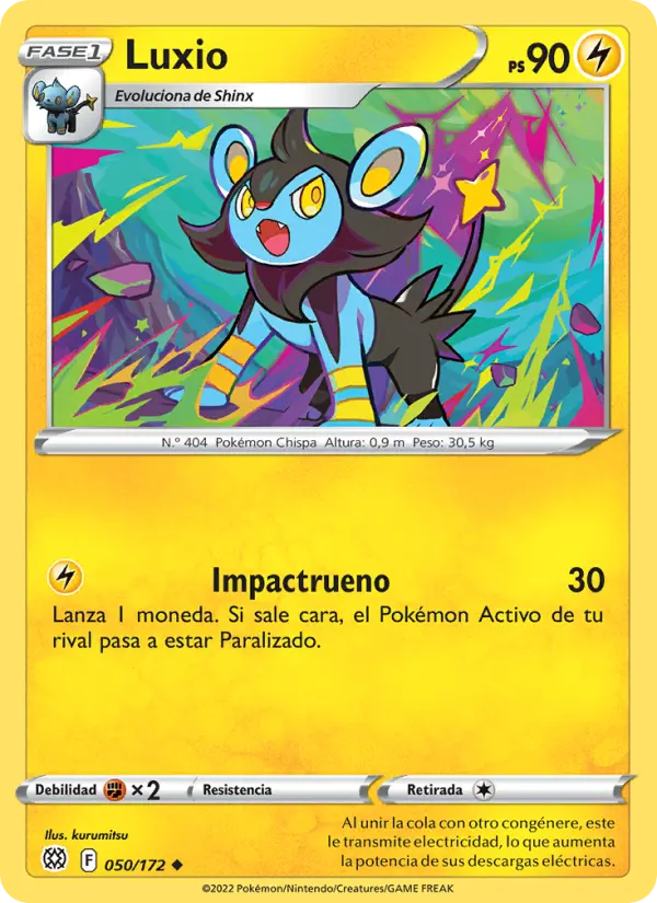 Luxio, Astros Brillantes Nº 050