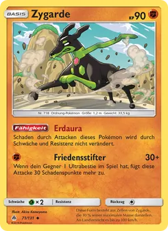 Zygarde, Grauen Der Lichtfinsternis No. 71 Normal