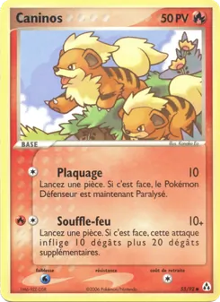 Caninos, EX Créateurs de légendes No. 55 Normal