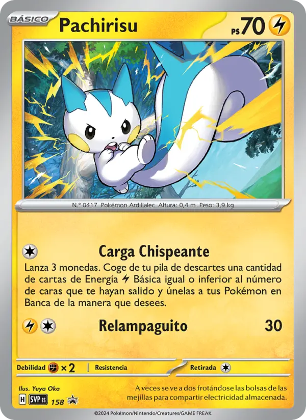 Pachirisu, SVP Black Star Promos Nº 158