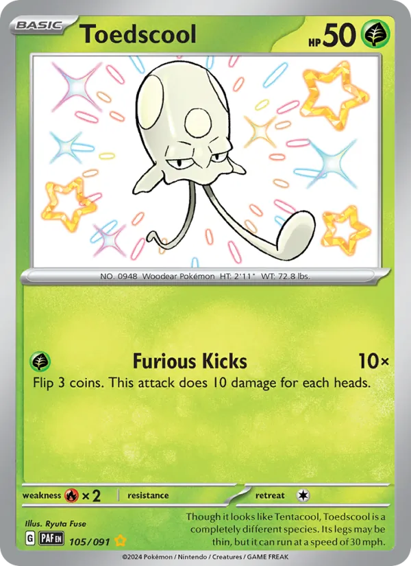 Toedscool, Paldean Fates Nº 105