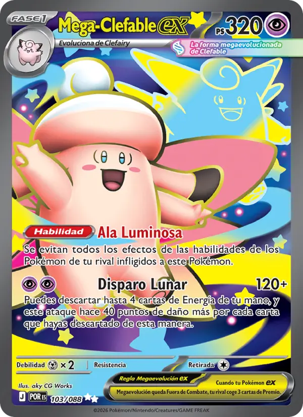 Mega-Clefable ex, Equilibrio Perfecto Nº 103