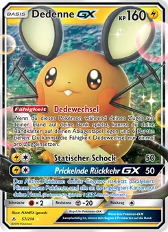 Dedenne GX, Kräfte im Einklang Nº 57 Normal