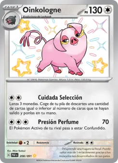 Oinkologne, Destinos de Paldea No. 208 Holo