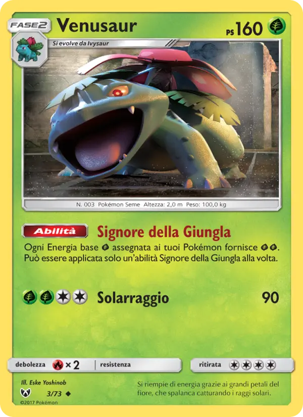 Venusaur, Leggende Iridescenti No. 3