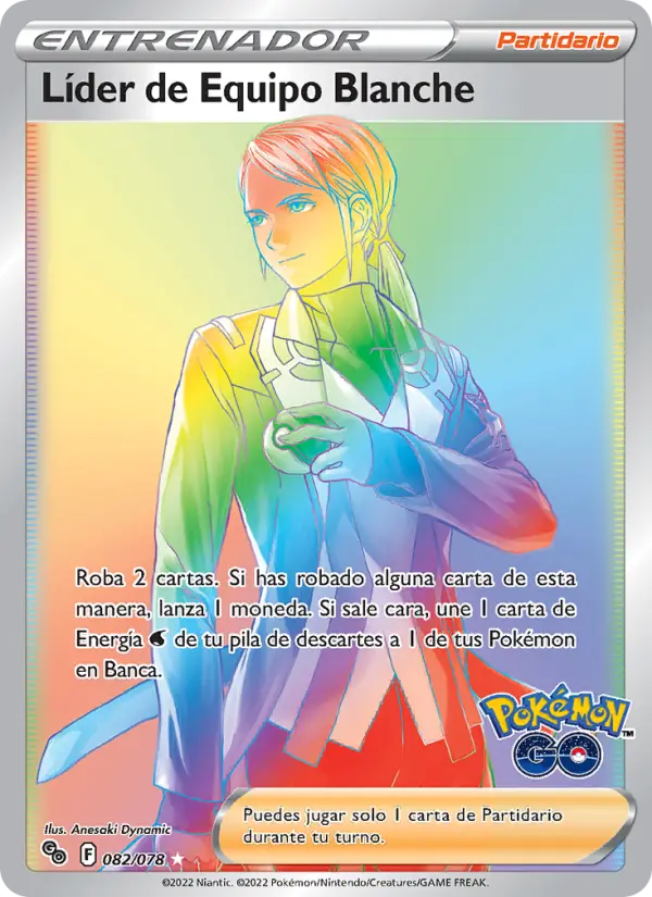 Líder de Equipo Blanche, Pokémon GO Nº 082