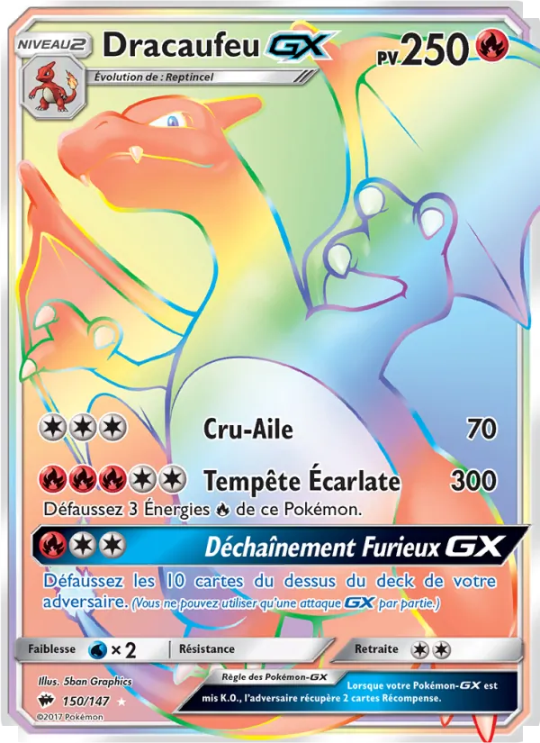 Dracaufeu GX, Ombres Ardentes Nº 150