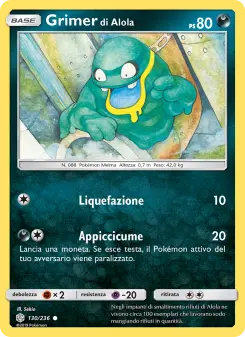 Grimer di Alola, Eclissi Cosmica Nº 130 Normal