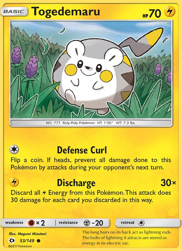 Togedemaru, Sun & Moon Nº 53