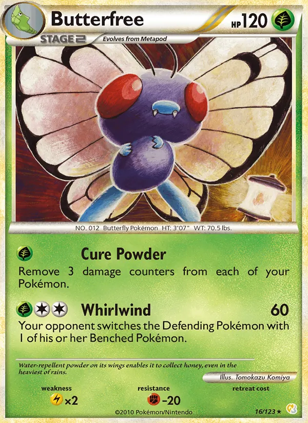 Butterfree, HeartGold SoulSilver No. 16