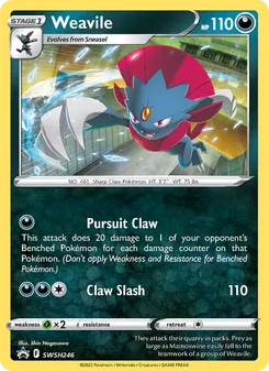 Weavile, SWSH Black Star Promos Nº SWSH246 Normal