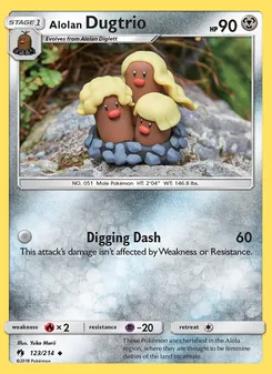 Alolan Dugtrio, Lost Thunder Nº 123 Normal