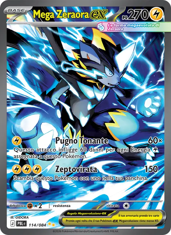 Mega Zeraora-ex, Buio Pesto Nº 114