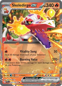 Skeledirge ex, Paldea Evolved No. 037 Holo