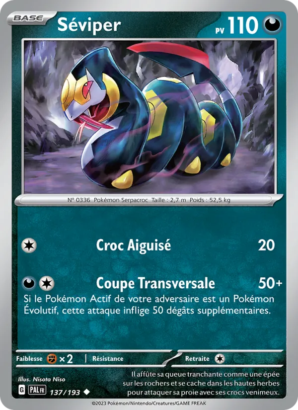 Séviper, Évolutions à Paldea No. 137