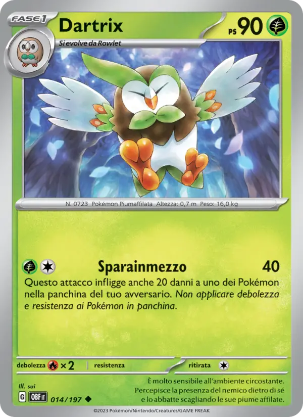 Dartrix, Ossidiana Infuocata No. 014
