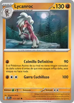 Lycanroc, Llamas Obsidianas No. 117 Normal