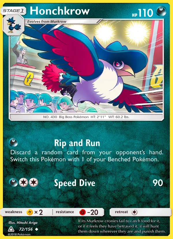 Honchkrow, Ultra Prism No. 72