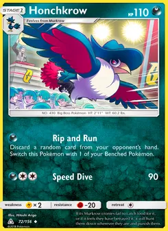 Honchkrow, Ultra Prism No. 72 Normal