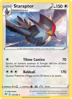 Staraptor, Fiamme Oscure No. 147 Normal
