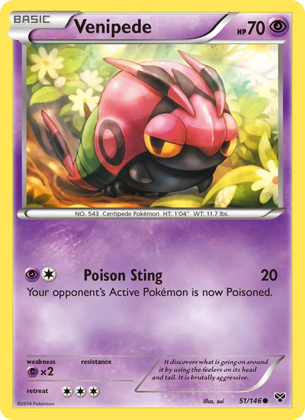 Venipede, XY No. 51