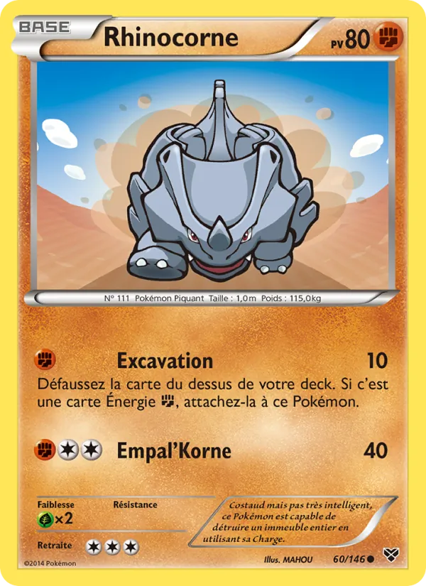 Rhinocorne, XY No. 60