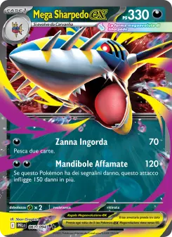 Mega Sharpedo-ex, Flamme Spettrali Nº 061 Holo