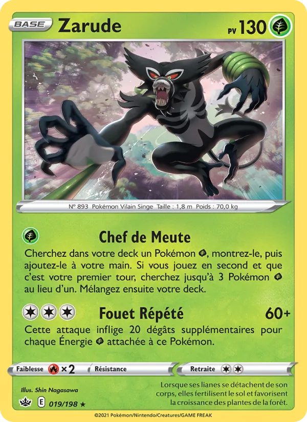 Zarude, Règne de Glace No. 19