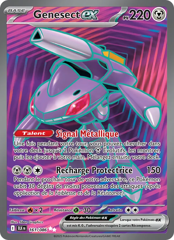Genesect-ex, Foudre Noire No. 161
