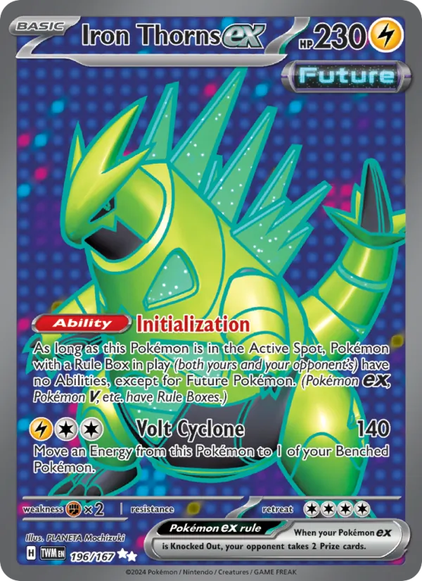 Iron Thorns ex, Twilight Masquerade Nº 196
