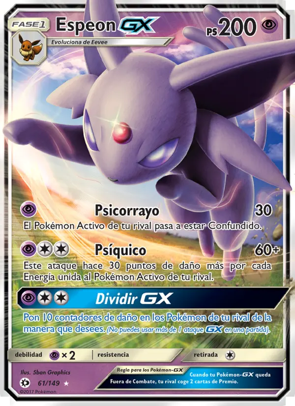 Espeon GX, Sol y Luna No. 61