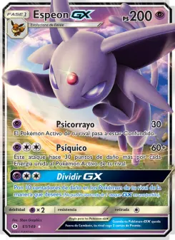 Espeon GX, Sol y Luna No. 61 Normal