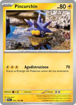 Pincurchin, Evoluzioni a Paldea Nº 072 Normal