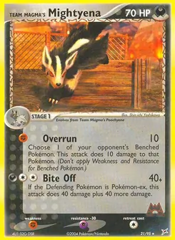 Team Magma's Mightyena, Team Magma vs Team Aqua No. 21 Normal