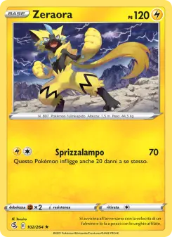 Zeraora, Colpo Fusione Nº 102 Normal