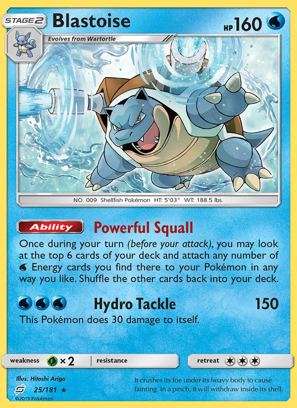 Blastoise, Team Up No. 25