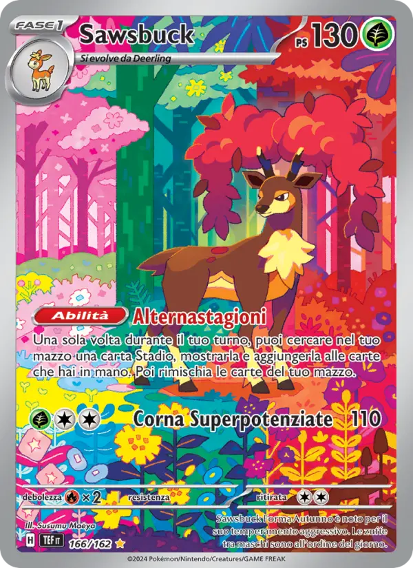 Sawsbuck, Cronoforze Nº 166