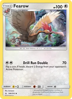Fearow, Unbroken Bonds Nº 146 Normal