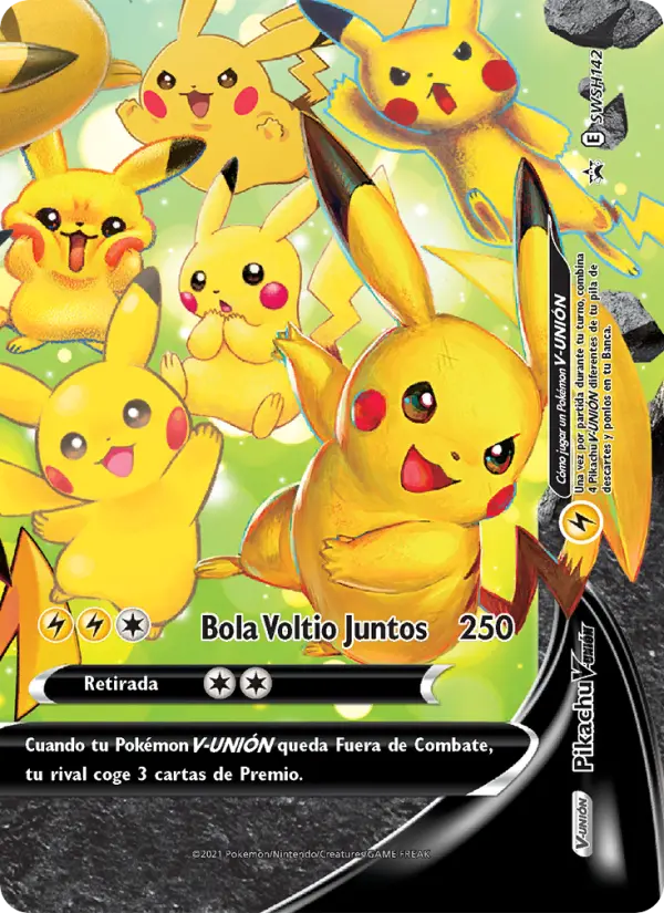 Pikachu V-UNIÓN, Cartas de promoción ESES No. SWSH142