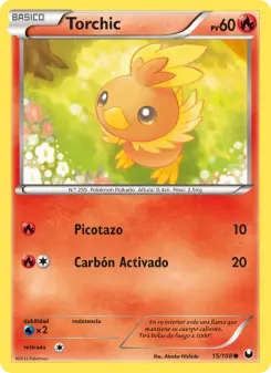 Torchic, Oscuros Exploradores No. 15 Normal